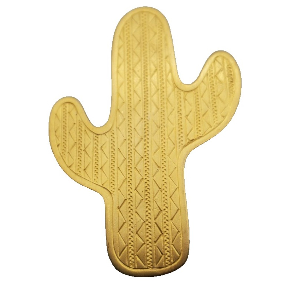 Vintage JJ 1988 Gold Tone‎ Cactus Brooch Pin